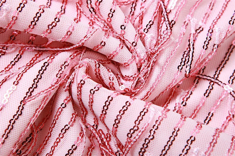 Minivestido con Lentejuelas Espalda Descubierta