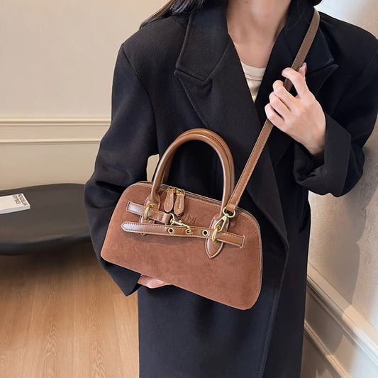 Bolso Retro Mate de Gran Capacidad Cruzado