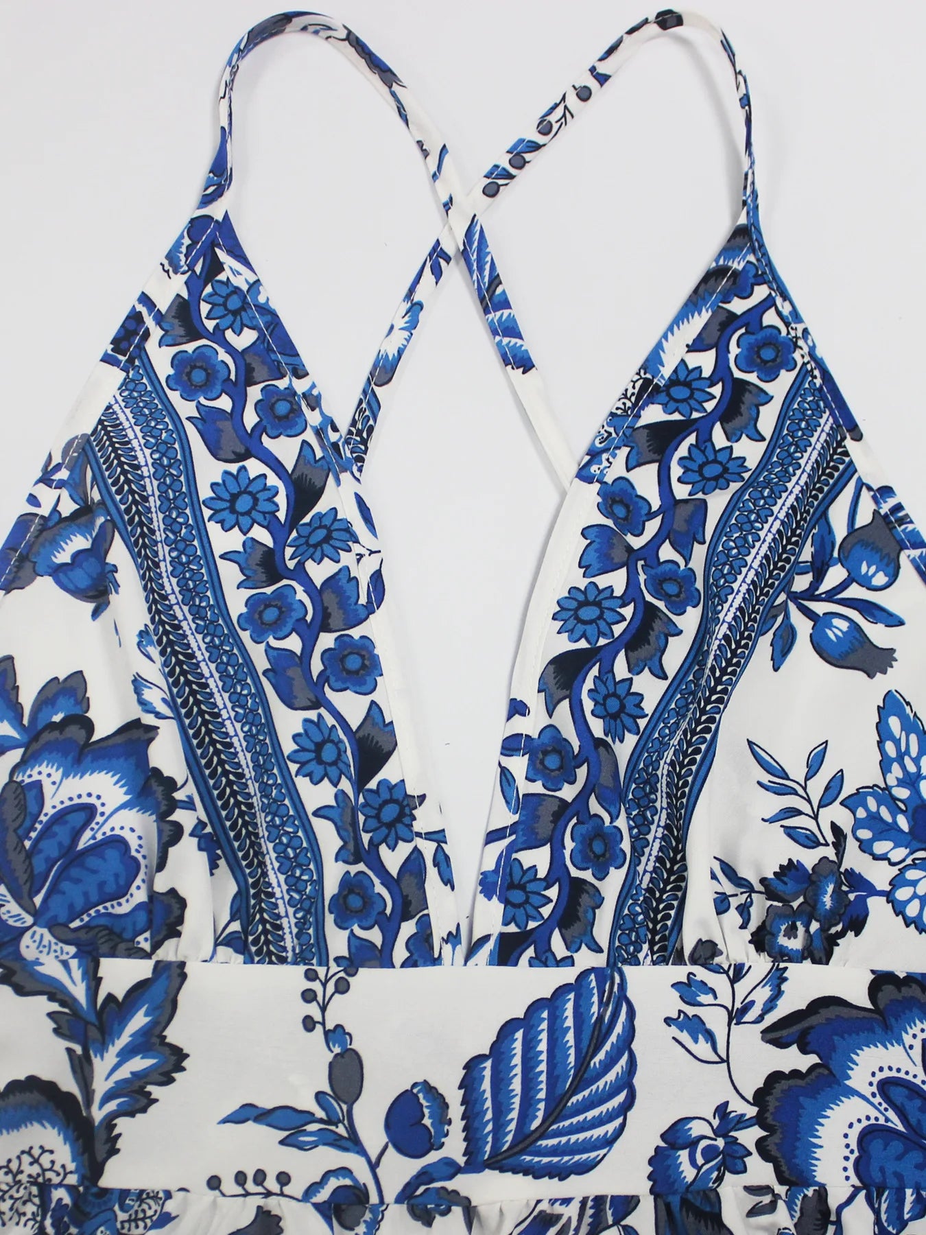 Vestido de Tirantes Hawaianos con Cuello en V