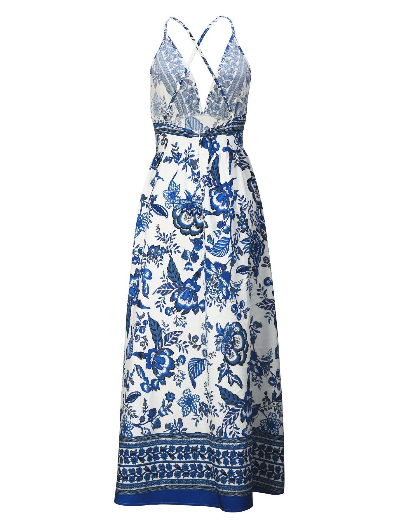 Vestido de Tirantes Hawaianos con Cuello en V