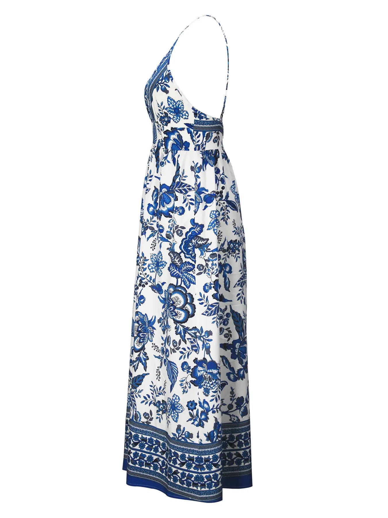 Vestido de Tirantes Hawaianos con Cuello en V